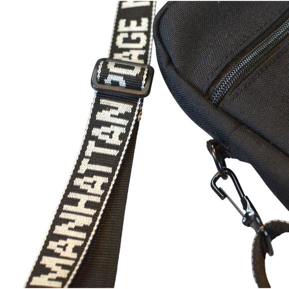 Manhattan Portage Signature "Emblem City Lights" Crossbody Bag in Black - Picture 7 of 8